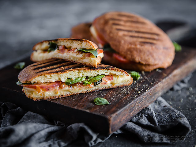 Low-Carb & Keto Caprese Panini