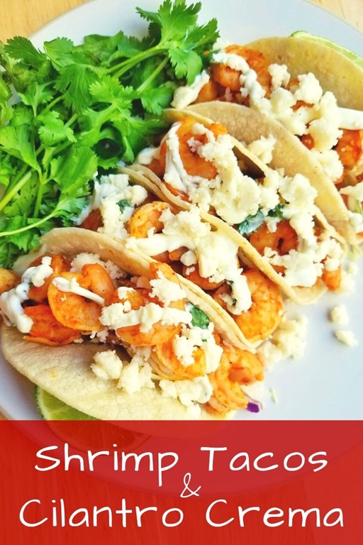 Sheet Pan Shrimp Tacos with Creamy Cilantro Sauce