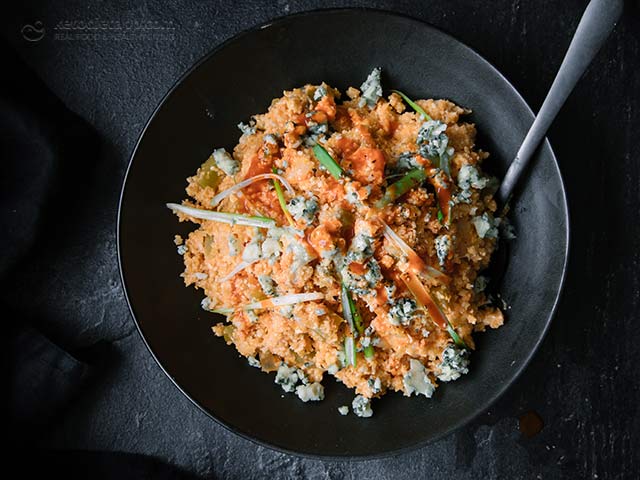 Low-Carb Buffalo Cauliflower Rice