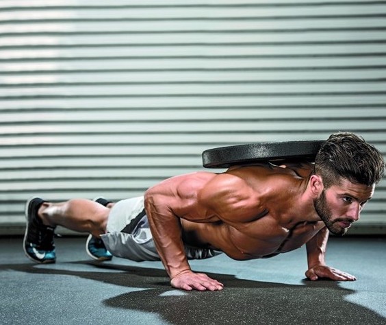 Weighted push ups