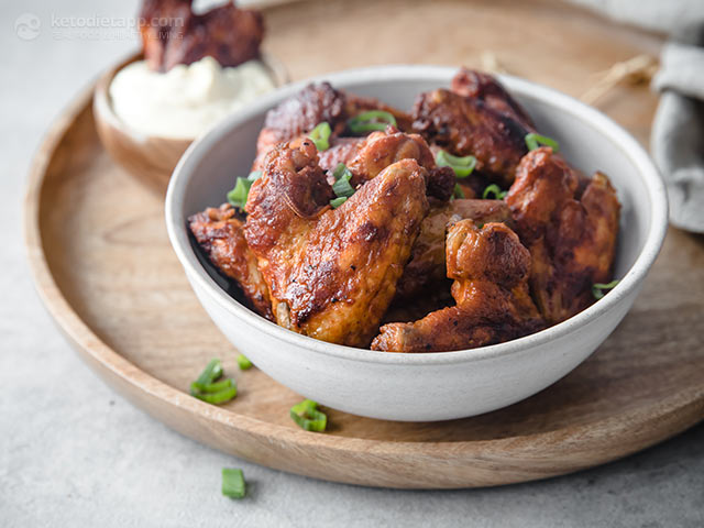 Keto Baked Buffalo Chicken Wings