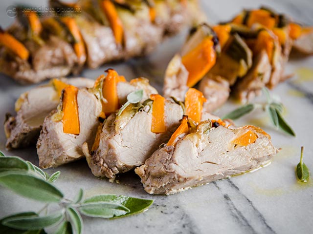 Keto Pumpkin & Sage Hasselback Pork