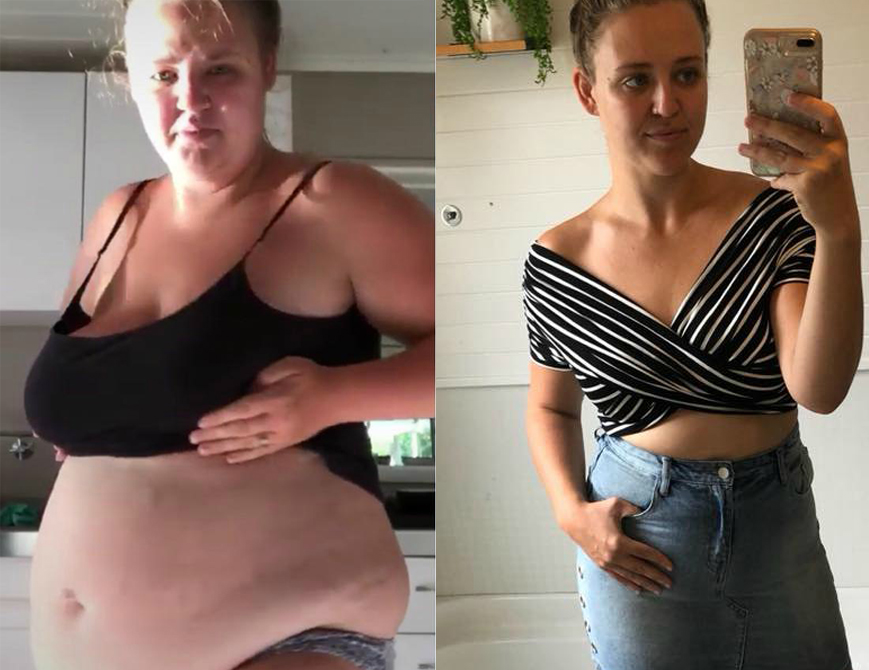 Cicily has dropped 53kg and gone down 6 dress sizes in 15 months!