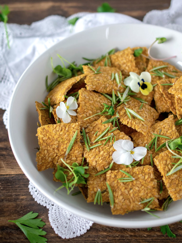 Pumpkin Rosemary Crackers | Crystal Dawn Culinary