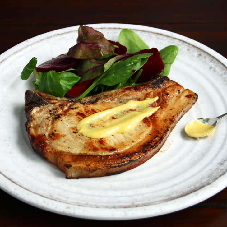 Keto Apple Dijon Pork Chops