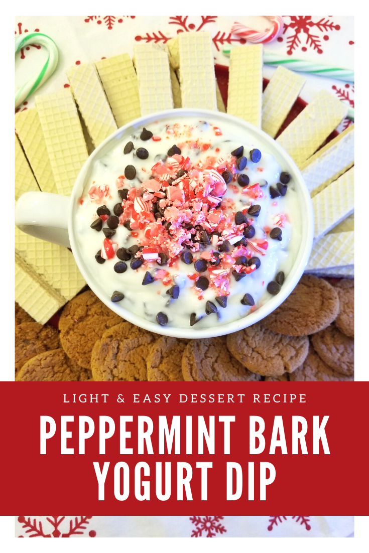 Easy Peppermint Bark Yogurt Dip Recipe