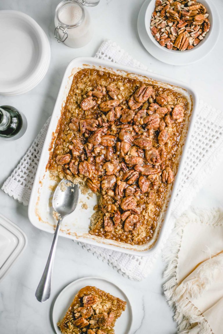 How to make baked oatmeal with pecans