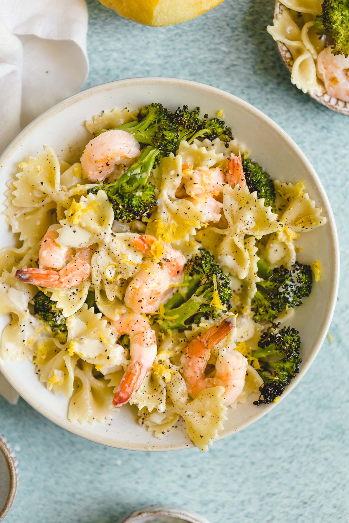 pasta with shrimp and broccoli
