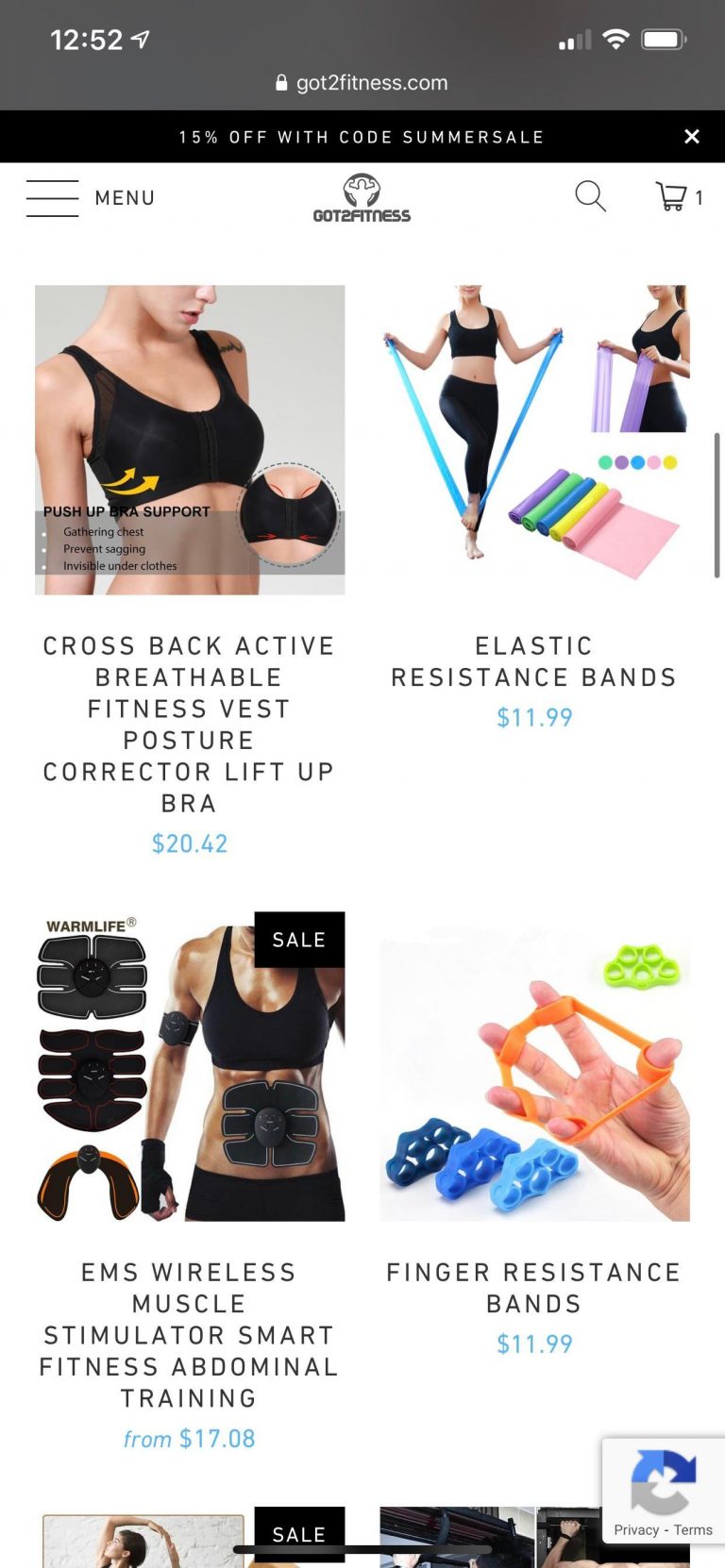 Check out our store Got2Fitness.com! We’ve got tons of awesome fitness equipment and apparel for both sexes! Get 15% off your order with the code ‘summersale’ :) happy shopping!