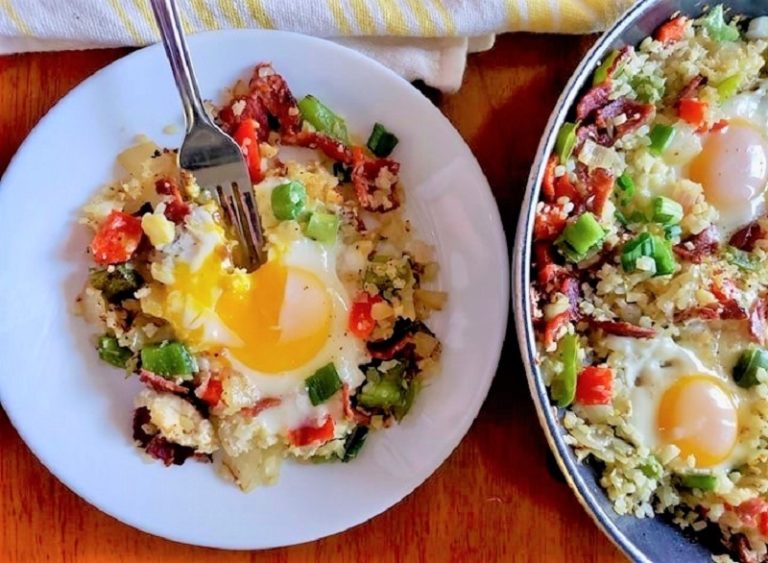 Cauliflower Breakfast Hash Skillet