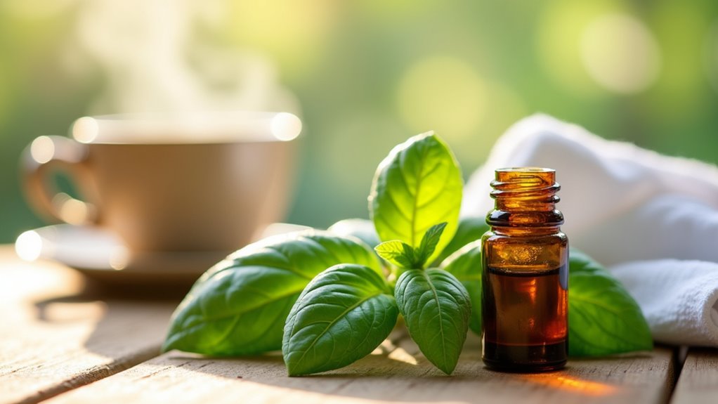 basil oil for respiratory relief