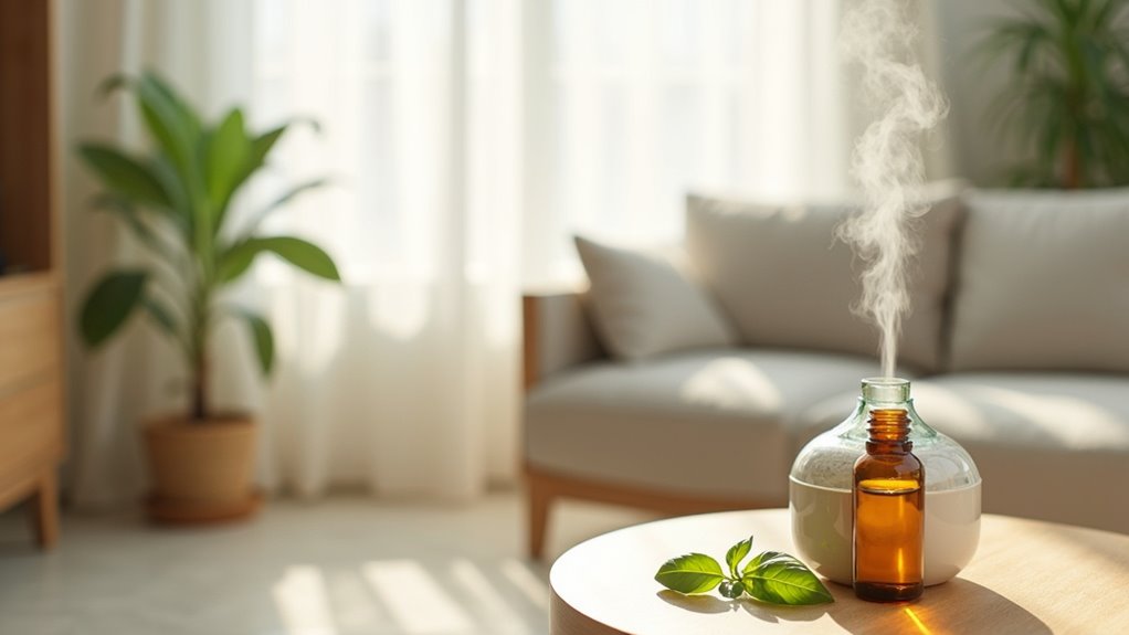 basil oil purifies home
