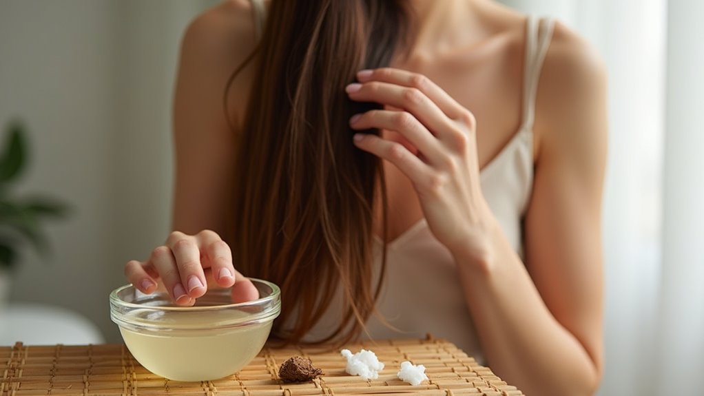 coconut oil detangles and nourishes