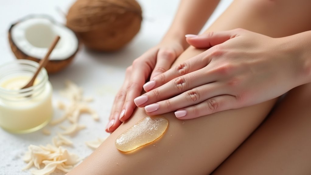 coconut oil enhances skin health