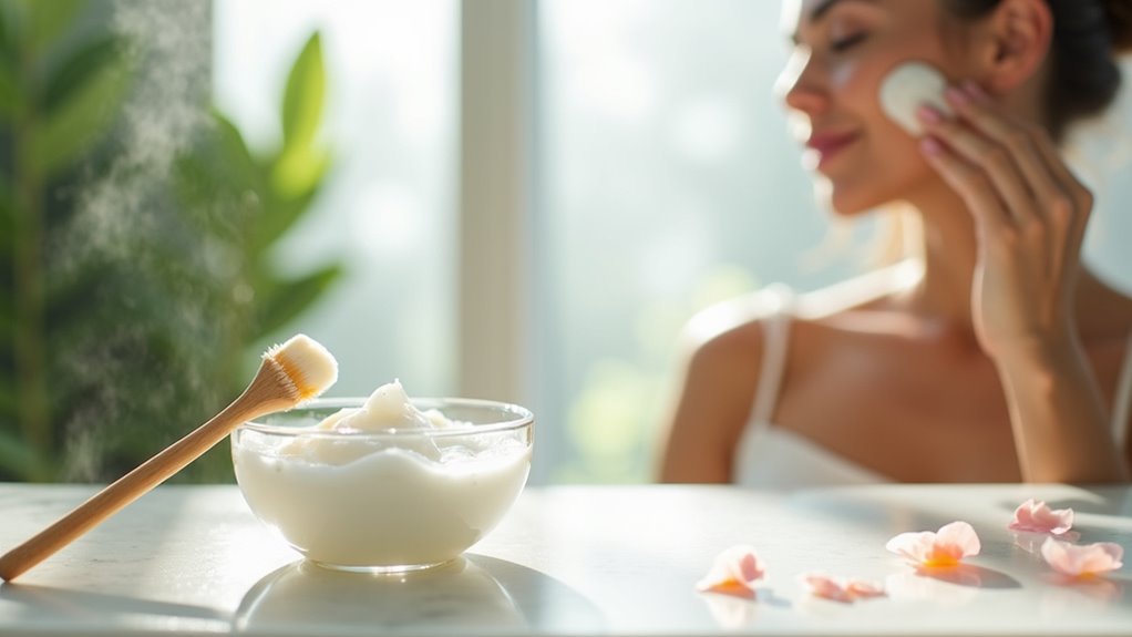 coconut oil facial application