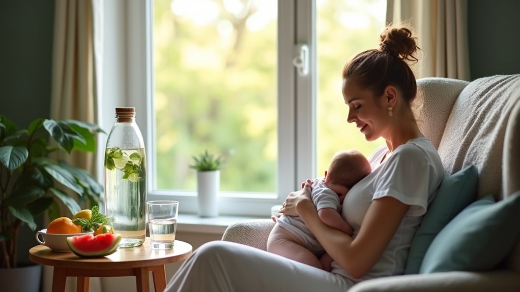 hydration essential for breastfeeding