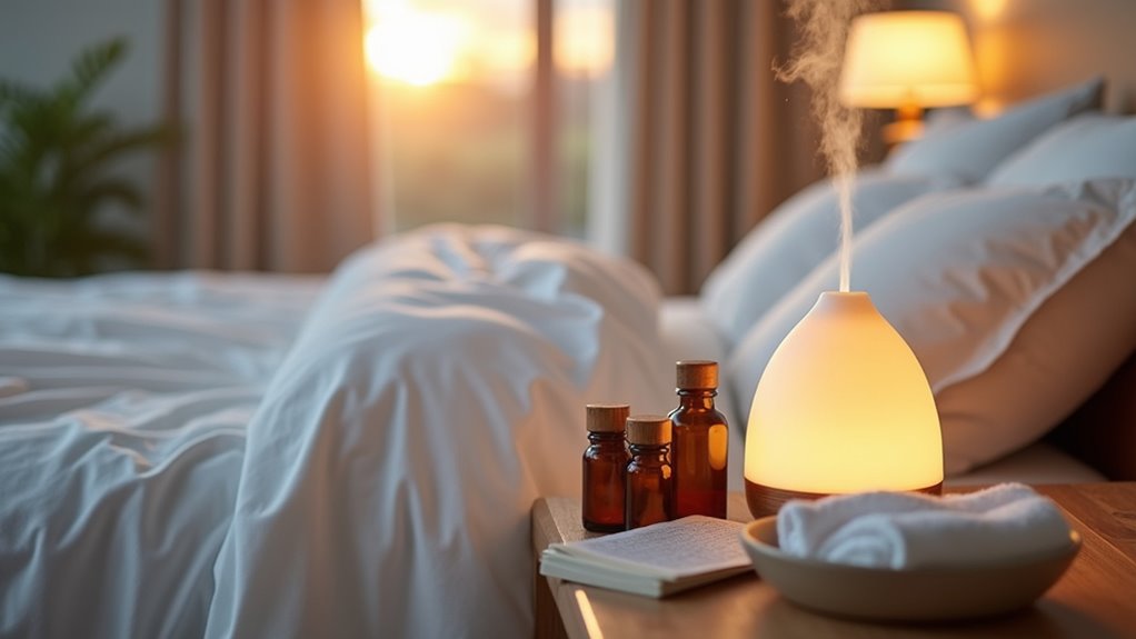 incorporate essential oils nightly