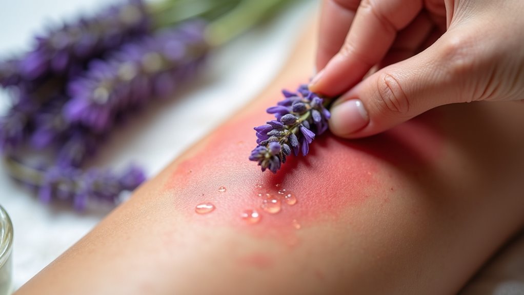 lavender accelerates sunburn healing