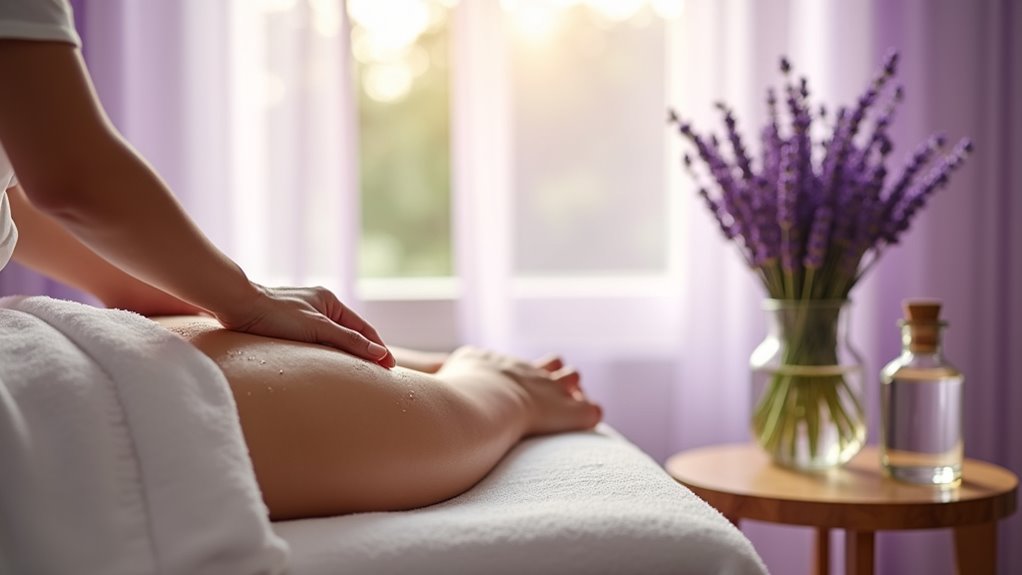 lavender massage for healing