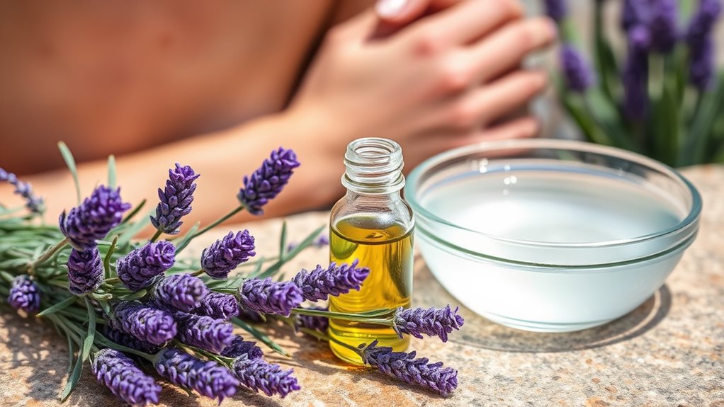 lavender soothes sunburn pain