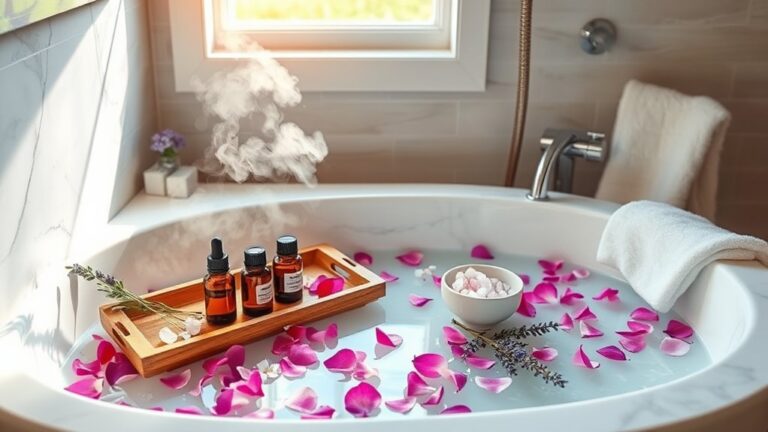 relaxing aromatherapy bath experience