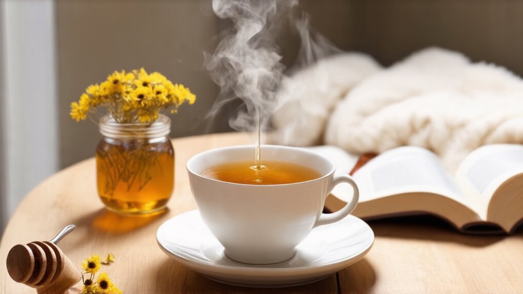 brewing chamomile tea mindfulness