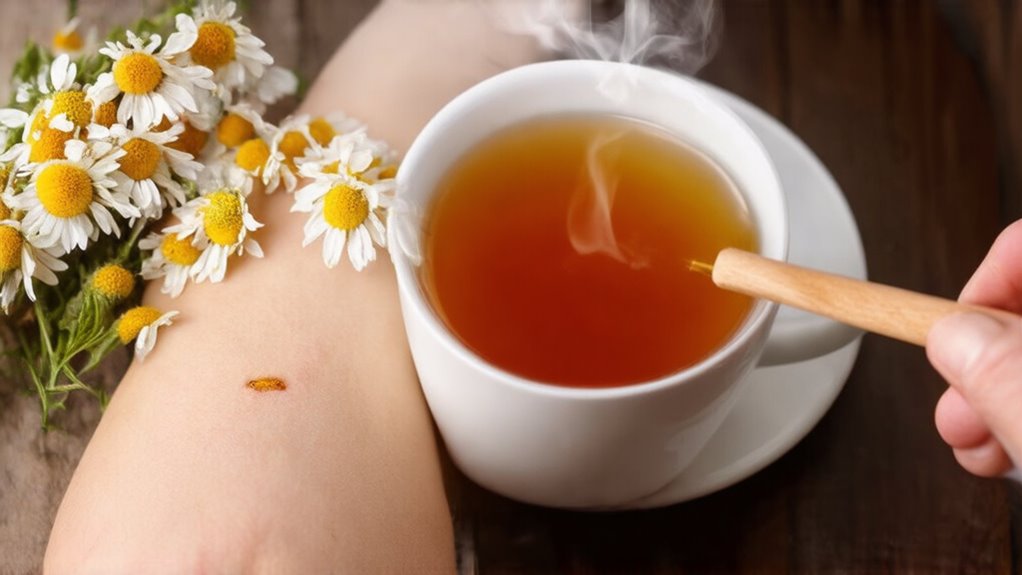 chamomile for minor wounds