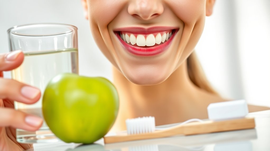 consistent oral hygiene habits