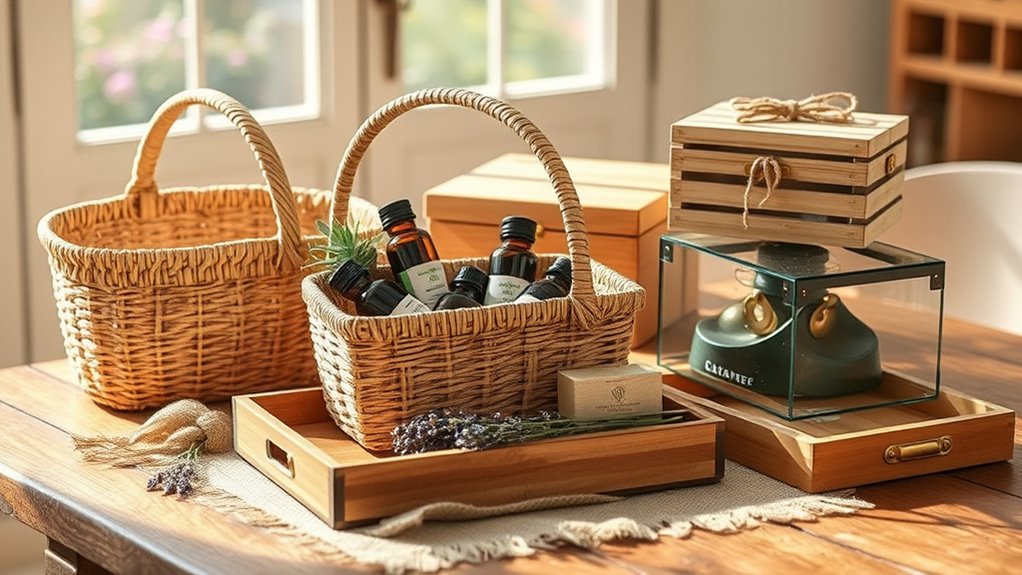essential oil gift baskets