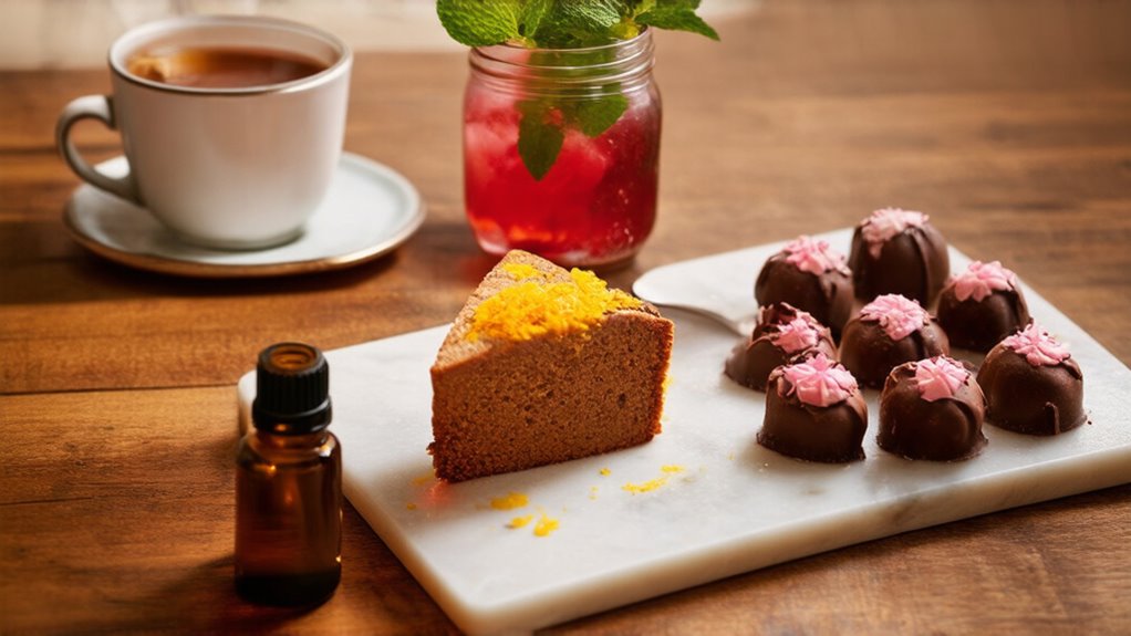 essential oils enhance desserts