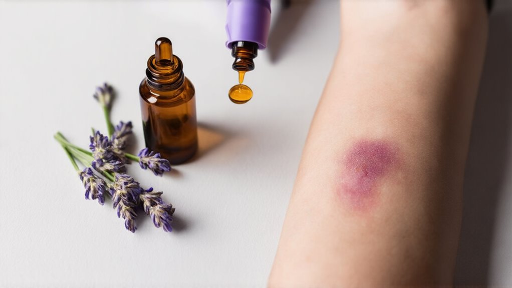 lavender oil heals bruises