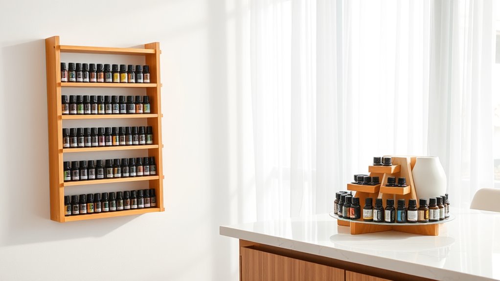 organizing essential oil collections