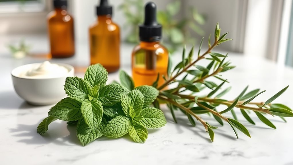 tea tree and peppermint