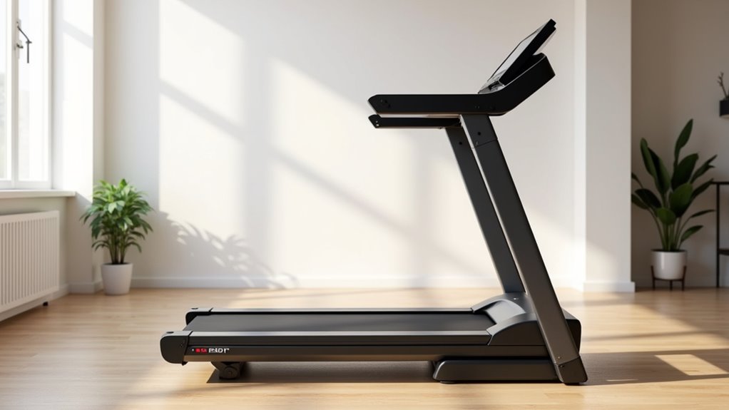 compact performance treadmill design