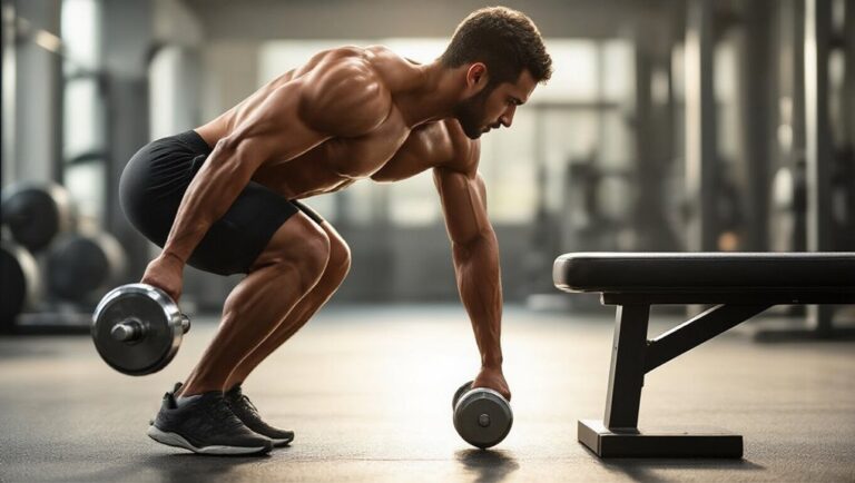 dumbbell pull strength training