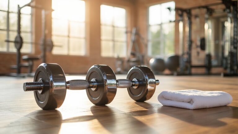 dumbbell push strength training