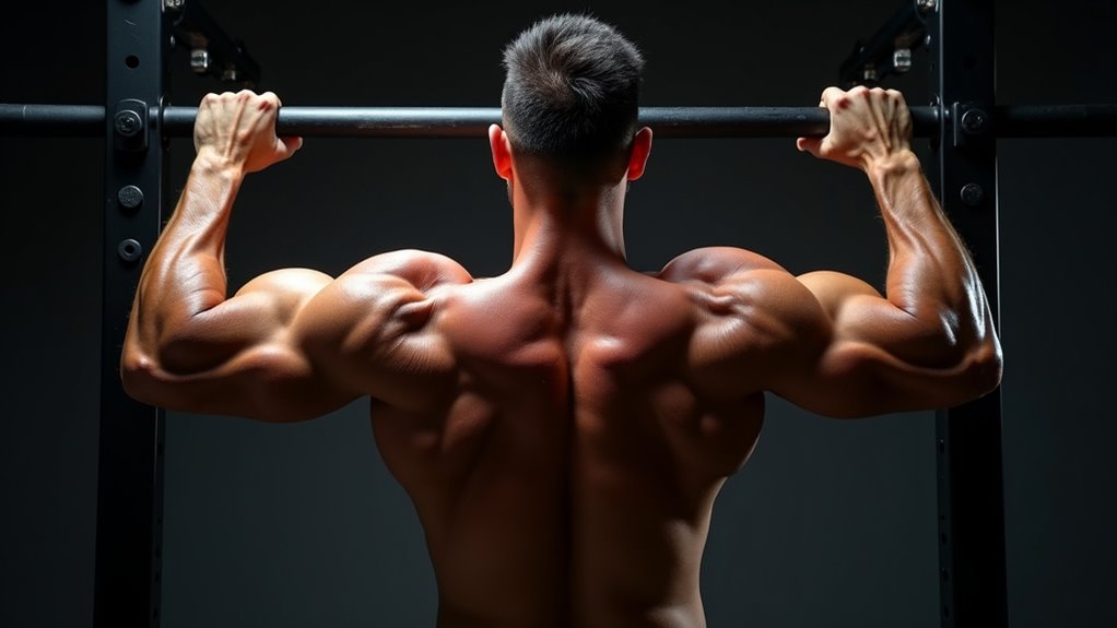 muscle coordination during pull ups