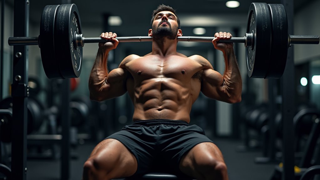 seated barbell shoulder press