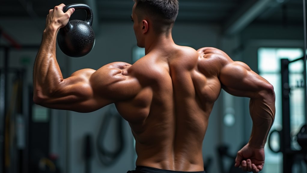 single arm kettlebell swings