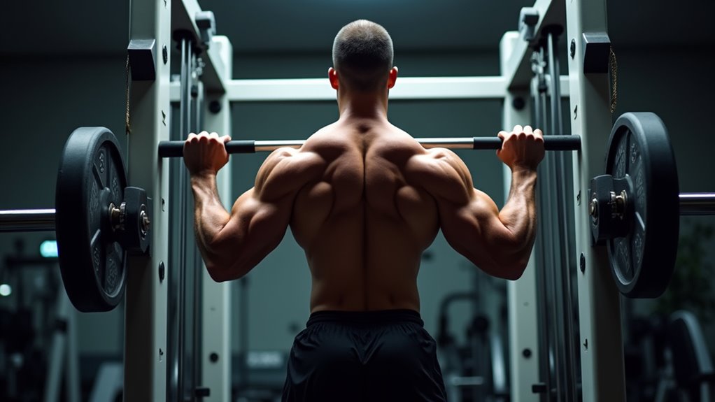 smith machine back rows