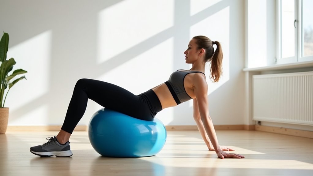 swiss ball back extensions