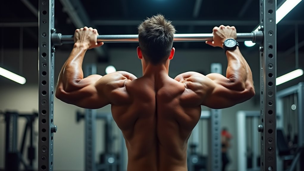 wide grip pull up technique